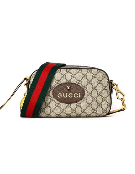 gucci messenger gg supreme green/red web strap|gucci gg supreme crossbody bag.